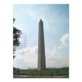 Foto Cielo nublado y monumento a Washington