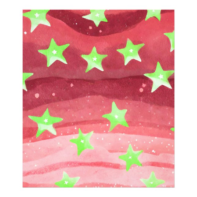 Foto cielo rojo con estrellas (Frente)