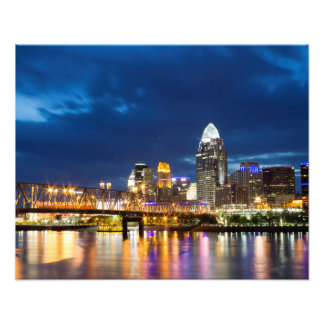 Foto Cincinnati Skyline de noche