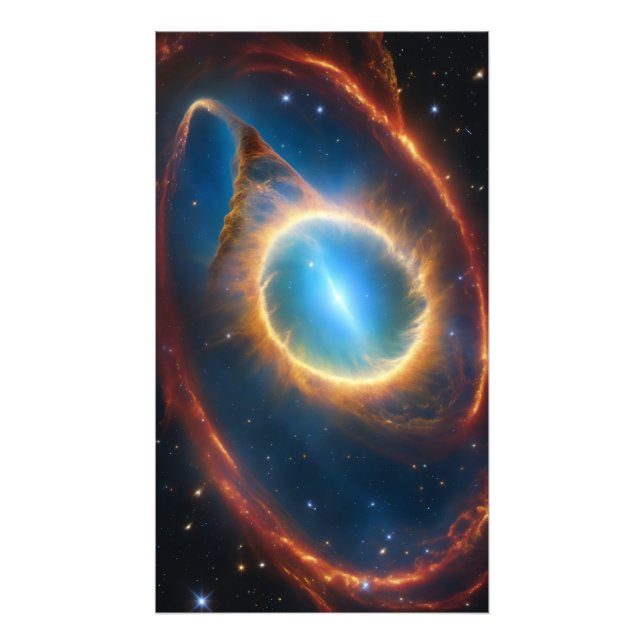 Foto Cinematic Cosmic Rings Nebula (Frente)
