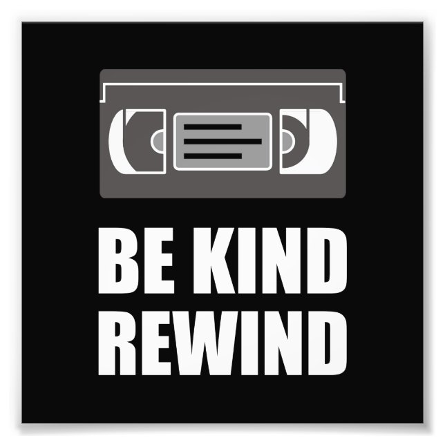 Foto Cinta de cassette VHS para ser amable rebobinado b (Frente)