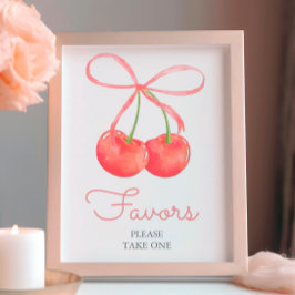 Foto Cinta de cereza y rosa Baby Shower favorece el Rót