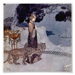 Foto “Circe con leopardos” de Edmund Dulac