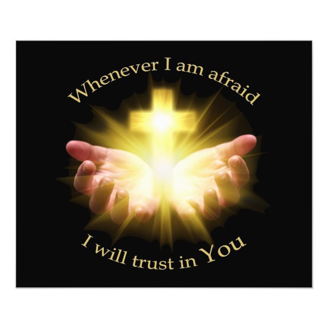 Foto Cita bíblica con manos cruzadas (Frente)