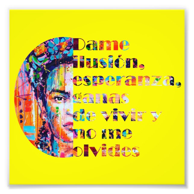 Foto Cita de Frida Kahlo en español (Frente)