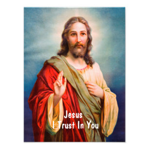 Foto Cita de Jesucristo Bendiciendo Yo Confío en Ti 