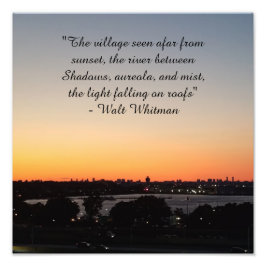 Foto Cita de poesía Walt Whitman Sunset