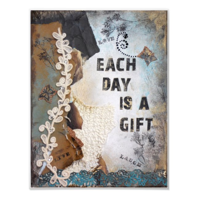 Foto Cita inspiradora De Palabra Cada Día Es Un Regalo (Frente)