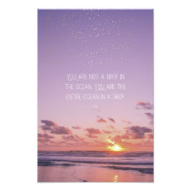 Cita inspiradora motivacional de Rumi atardecer ma