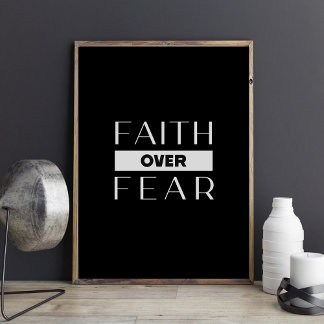 Foto Cita motivacional de fe sobre miedo Muro imprimibl