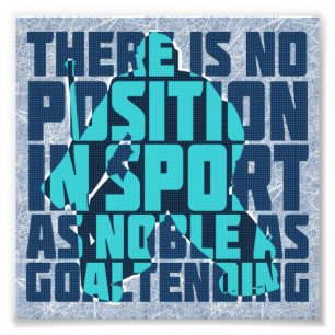 Foto Cita Noble del portero del hockey