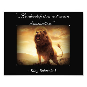 Foto Citas de Haile Selassie I; León de Rastafari de