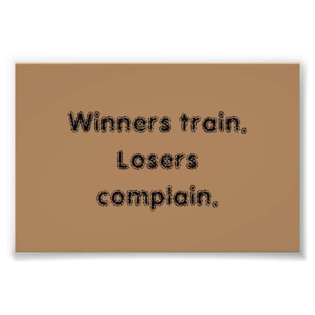 Foto Citas De Motivación De GIMNASIO Y Poster Marrón Cl (Frente)