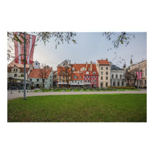 Foto Ciudad antigua de Riga en otoño
