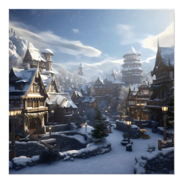 Foto Ciudad de invierno de Fantasy (Frente)