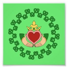Foto Claddagh y Green Knotwork