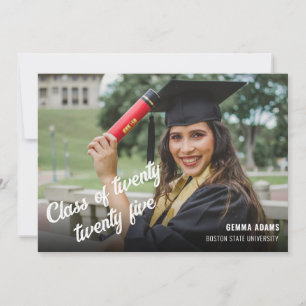 Foto Clase de 2026 Agrega tu año Tarjeta de gradua