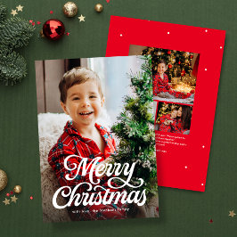 Foto clásica de guión de Feliz Navidad