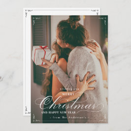 Foto clásica Feliz Navidad Feliz Año Nuevo