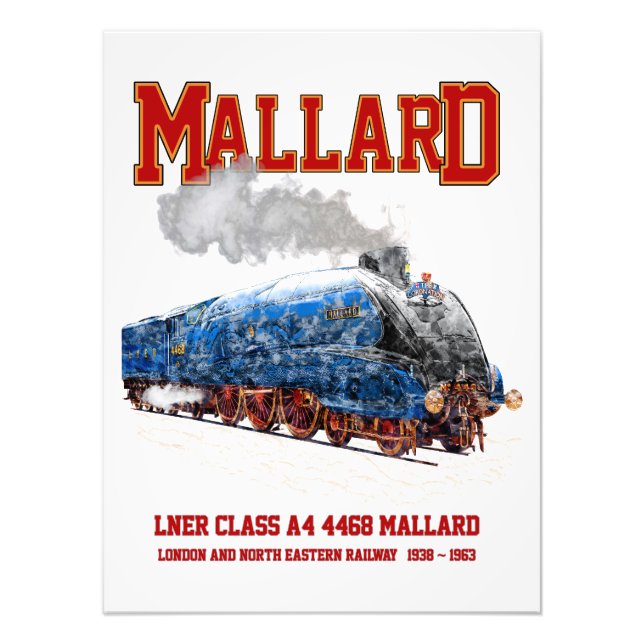 Foto Class A4 Mallard - World Fastest Steam Locomotive (Frente)