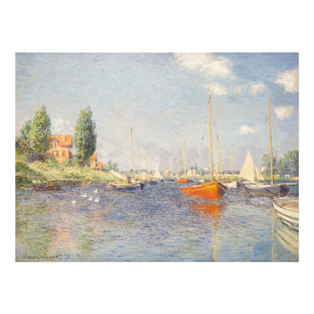 Foto Claude Monet. Barcos Rojos, Argentina (Frente)