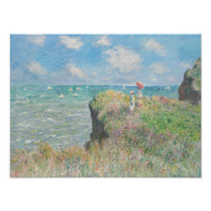 Foto Claude Monet - Camino acantilado en Pourville