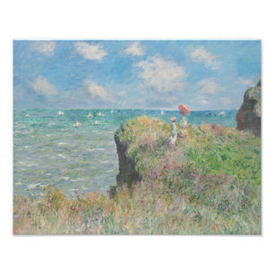 Foto Claude Monet - Camino acantilado en Pourville