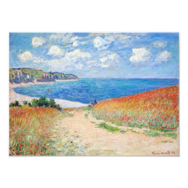 Foto Claude Monet - Camino en los campos de trigo de Po (Frente)