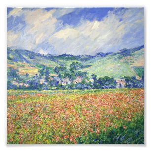 Foto Claude Monet - Campo De Adormidera, A Las Afueras
