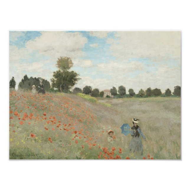 Foto Claude Monet - Campo de amapola (Frente)