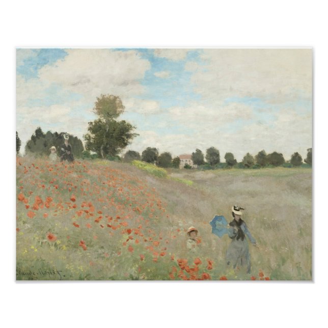 Foto Claude Monet - Campo de amapola (Frente)