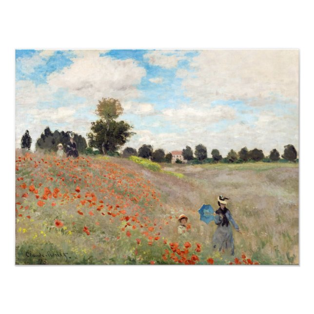 Foto Claude Monet - Campo de amapolas (Frente)