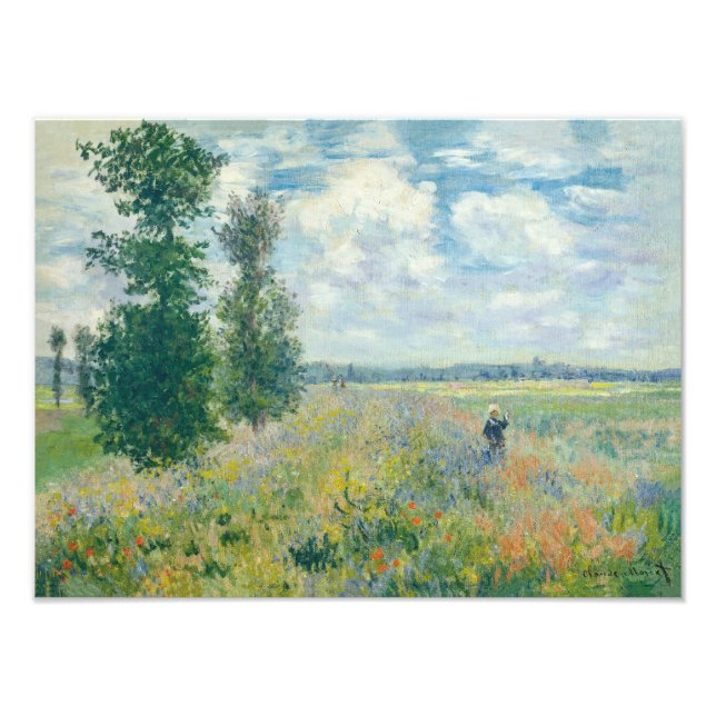 Foto Claude Monet - Campos de amapola cerca de Argenteu (Frente)