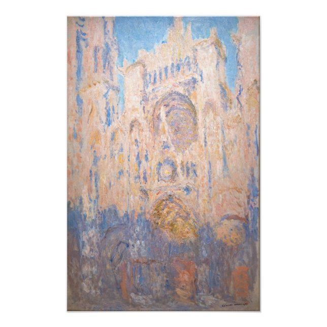 Foto Claude Monet - Catedral de Rouen al atardecer (Frente)