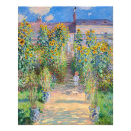 Foto Claude Monet - El jardín del artista en Vetheuil