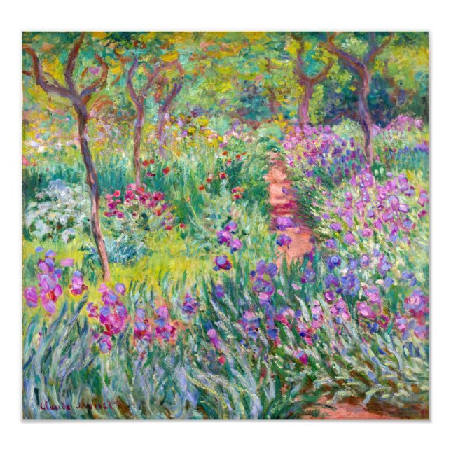Foto Claude Monet - El jardín del Iris en Giverny (Frente)