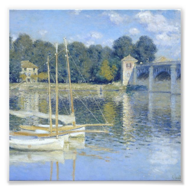 Foto Claude Monet - El Puente En Argenteuil (Frente)