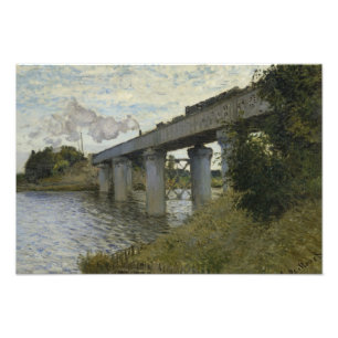 Foto Claude Monet - El puente ferroviario en Argentina