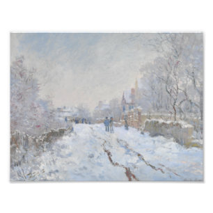 Foto Claude Monet - Escena de nieve en Argentina