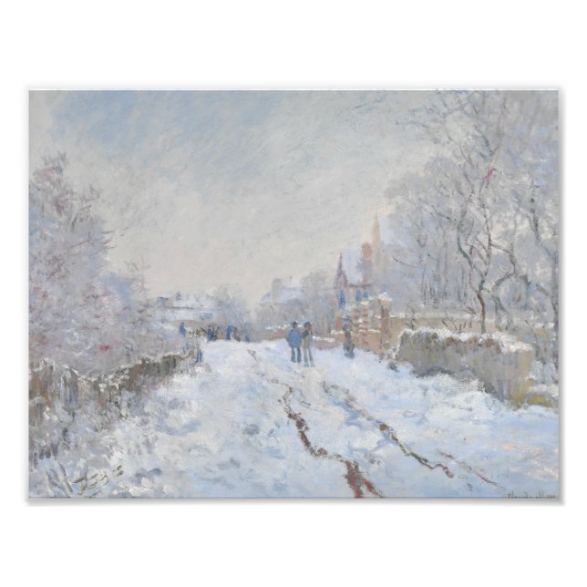 Foto Claude Monet - Escena de nieve en Argentina (Frente)