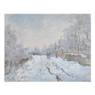 Foto Claude Monet - Escena de nieve en Argentina
