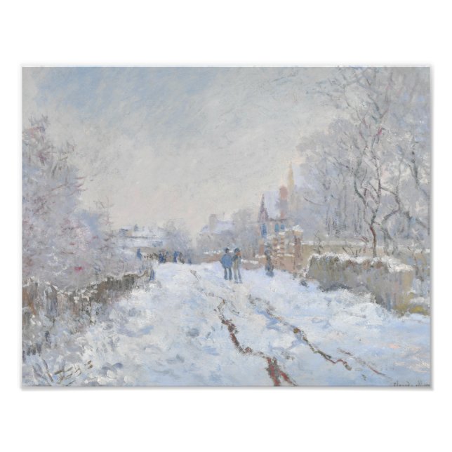 Foto Claude Monet - Escena de nieve en Argentina (Frente)