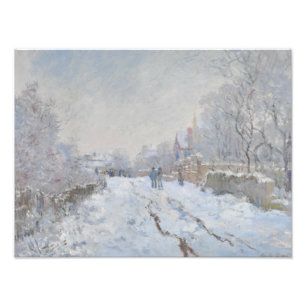 Foto Claude Monet - Escena de nieve en Argentina