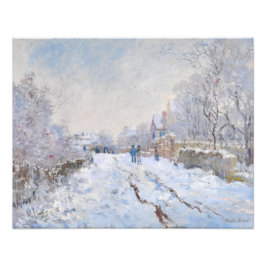 Foto Claude Monet - Escena de nieve en Argentina