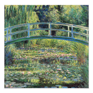 Foto Claude Monet - Estanque de nenúfares y puente japo