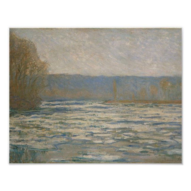 Foto Claude Monet - Hielo rompiendo en el Sena (Frente)