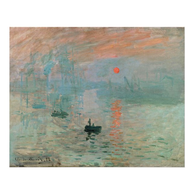 Foto Claude Monet- Impresionismo, Amanecer, (Frente)