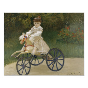 Foto Claude Monet - Jean Monet en su caballo de hobby