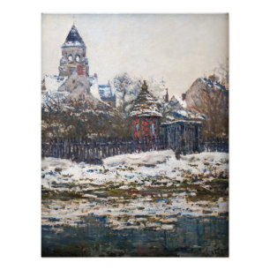 Foto Claude Monet - La Iglesia de Vetheuil