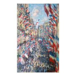 Foto Claude Monet - La Rue Montorgueil - París